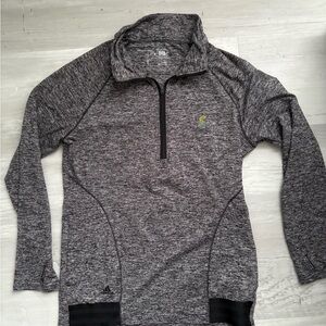 Gray Quarter-Zip Pullover